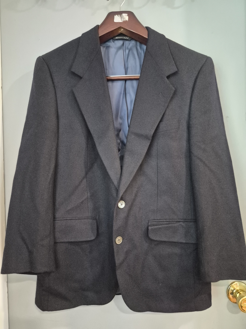 Neiman Marcus Dark Navy Wool Sport Coat Blazer